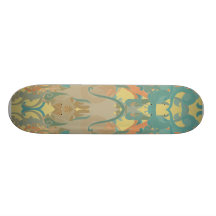Colourful Tribal Custom Skateboard