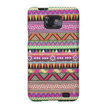 Colourful tribal print samsung galaxy case