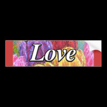 Colourful Tulips Flowers Painting Art - Multi bumper stickers