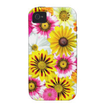 Colourful Wildflowers Print Cellphone Case iPhone 4 Case