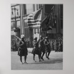 Colours of The Famous 369th Infantry in Parade Poster