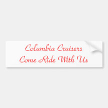 Columbia Cruisers Bumper Sticker