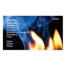Combustion Business Card Template