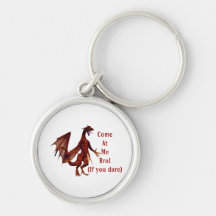 come at me bro dragon red key chains