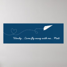 Come Fly with Me Paper Aeroplane Print
