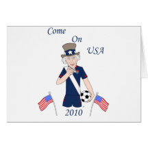 Come on USA Greeting Card