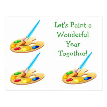 Come Paint with Me! Post Card