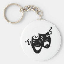 Comedy Tragedy Masks Key Chains