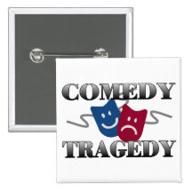 Comedy Tragedy Pin