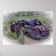 Comet Mine Jalopy - Montana Posters