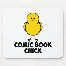 Comic Book Chick Mouse Pads