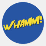 Comic Book Sticker in Blue