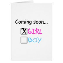 Coming Soon... (Girl) Cards