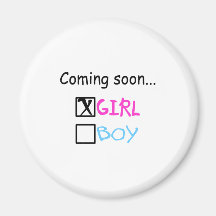Coming Soon... (Girl) Fridge Magnet
