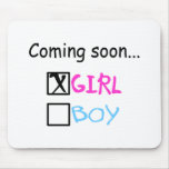Coming Soon... (Girl) Mouse Pad