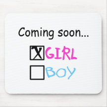 Coming Soon... (Girl) Mouse Pad