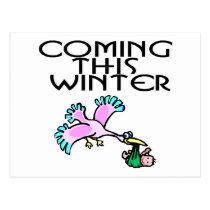 Coming This Winter postcards