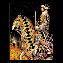 "Commander On Horseback" postcards