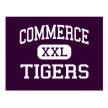 Commerce - Tigers - High School - Commerce Texas Postcard