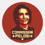 Commissar Pelosi Round Sticker