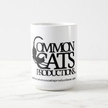 Common Cats Full Logo Black Mugs