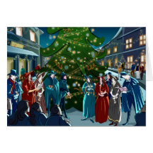Community Christmas Tree Greeting Card