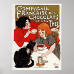 Compagnie Francaise des Chocolats, Steinlen Print