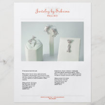 Company catalogue 2 product sale line sheet templa personalized flyer