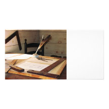 Compass and T-Square Personalized Photo Card