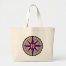 Compass Graphic Tote Bags