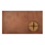compass on old paper business cards