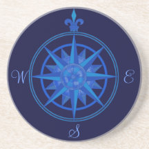 Compass Rose Beverage Coaster