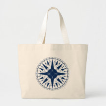 Compass Rose Canvas Bags