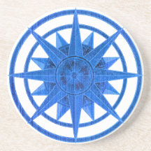 Compass Rose Drink Coaster