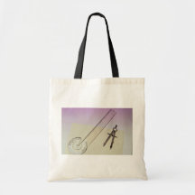 Compass with ruler tote bag