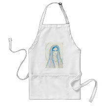Compassionate Mary in Blues Aprons