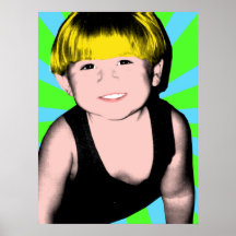 Completed Pop Art Little Boy Posters