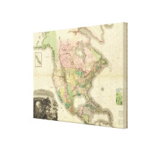 Composite North America Gallery Wrapped Canvas