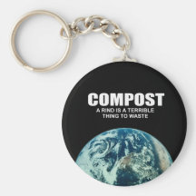 Compost: A rind is a terrible thing to waste Key Chain