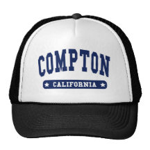 Compton California College Style tee shirts Trucker Hats