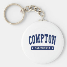 Compton California College Style tee shirts Key Chains