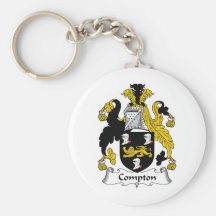Compton Family Crest Key Chain