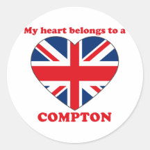 Compton Round Stickers