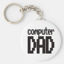 Computer Dad Keychain