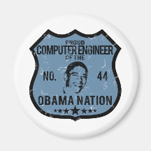 Computer Engineer Obama Nation Refrigerator Magnets