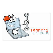 Computer Repair, Laptop Business Card
