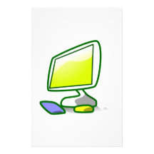 Computer Screen Custom Stationery