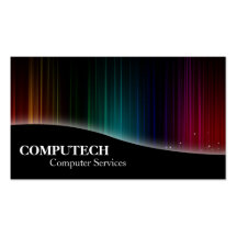 Computer Services & Programmer Colour Business Car Business Card Templates
