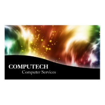 Computer Services & Programmer Colour Business Car Business Card Template