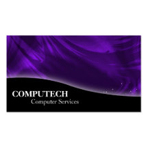 Computer Services Programmer Purple Business Card